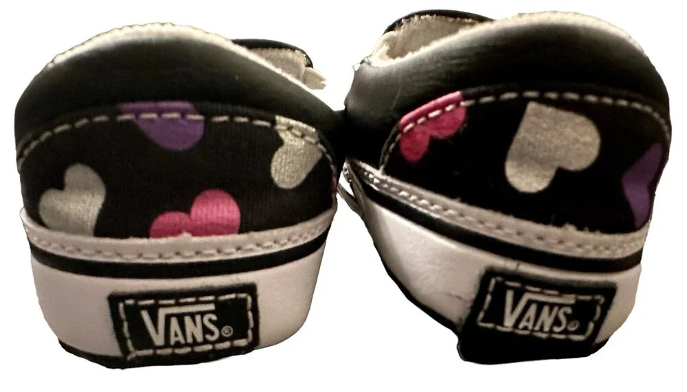 Vans Baby Crib Shoes Slip On Size 4 Soft Bottoms